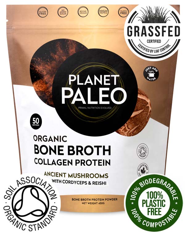 Organic bone broth Ancient Mushrooms - Planet Paleo - Image 3